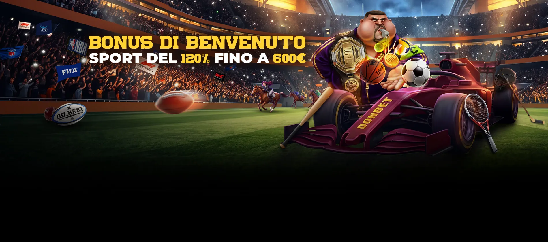 Bonus sport Donbet 120% fino a 600 €